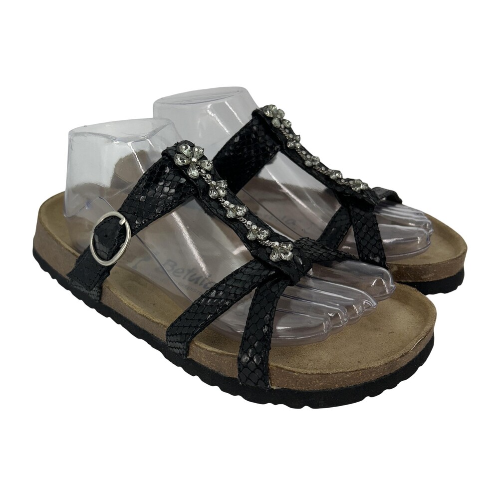 Birkenstock Betula Sandals Shoes Womens Size 9 Strappy Rhinestone Cork Tango